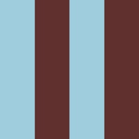 Bold vertical stripes brown baby blue wallpaper