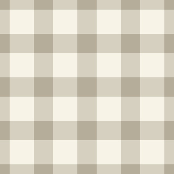 Neutral Beige Gingham Check