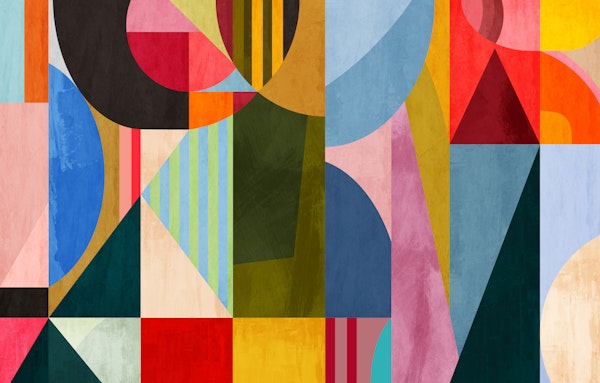 Mid Century Geometric Shapes