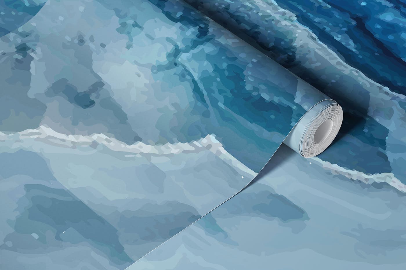 Blue Agate Surface Mural wallpaper roll