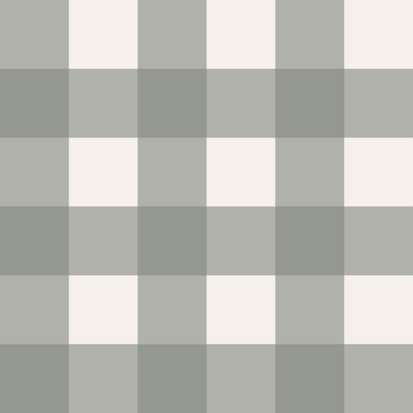 Muted Oliva and Ivory Vichy Checkered Grid