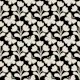 Wildflowers and butterflies block print b&w