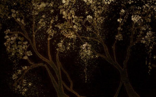 Dark Floral Gold Botanical