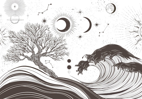 Celestial Tree and Ocean