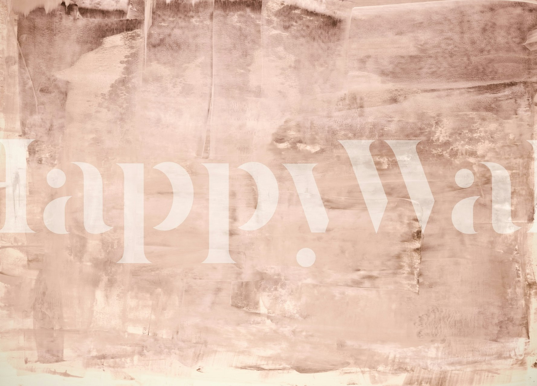 Soft layers terracotta Tapete in einem Raum