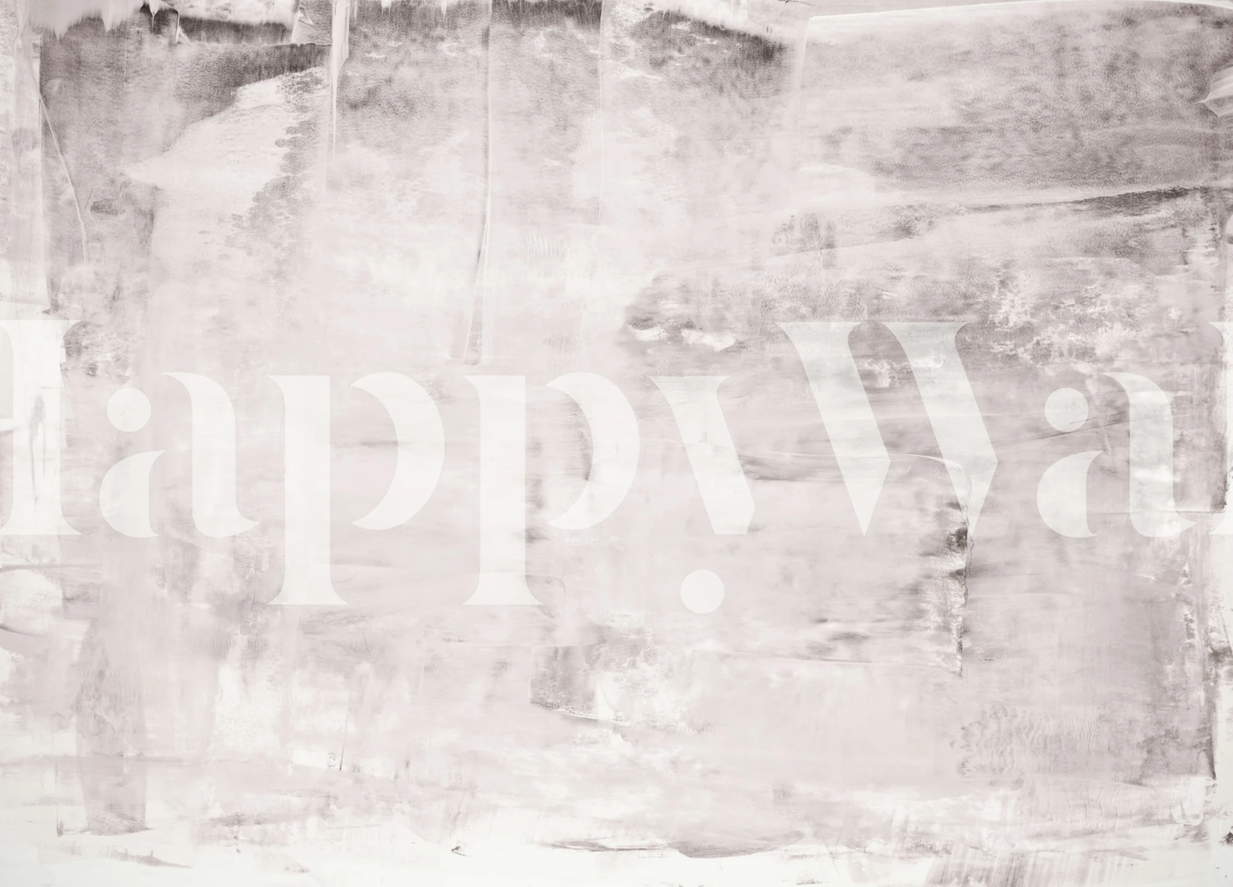 Soft Gray Wash Abstract wallpaper in a room