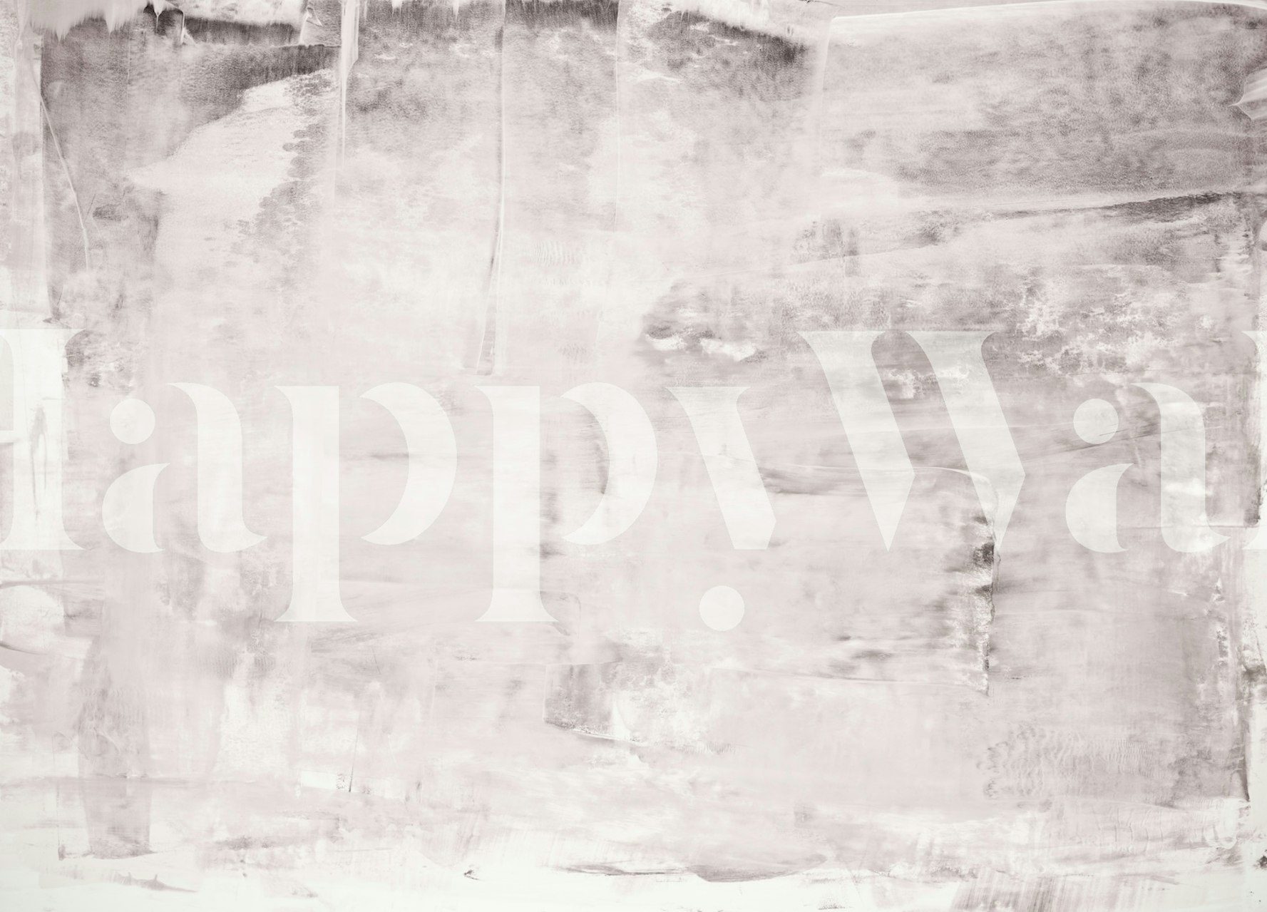 Soft Gray Wash Abstract tapet i et rom