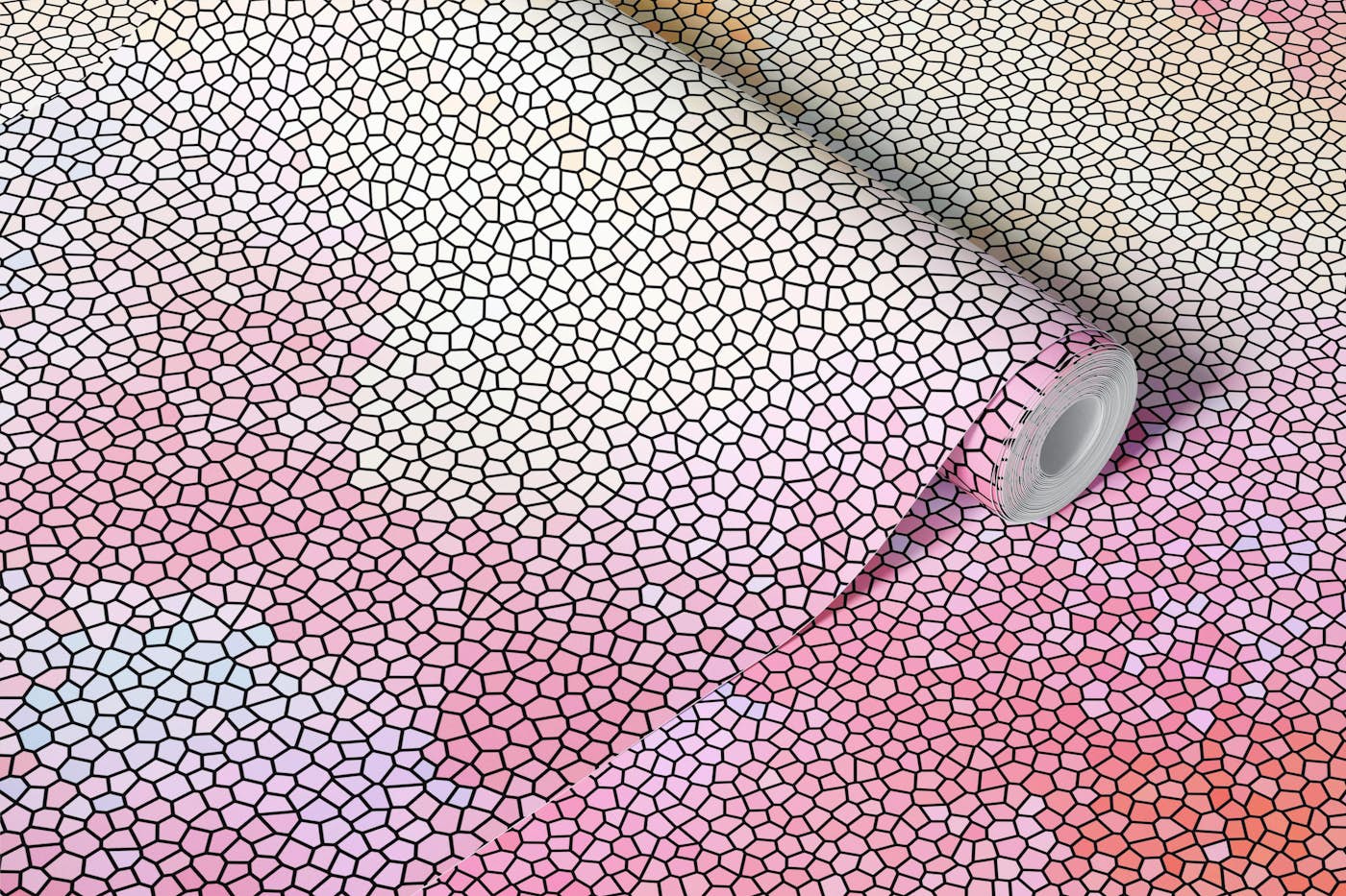 Cotton Candy Cloud Mosaic wallpaper roll