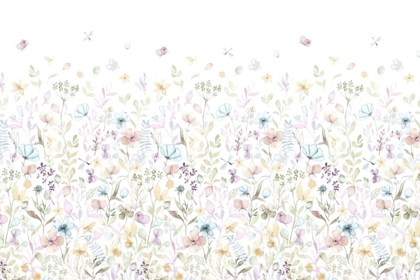 Spring floral meadow ombre large