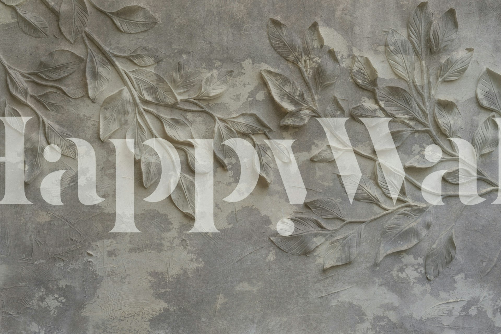 Leaf Impressions Tuberose Grunge wallpaper in a room