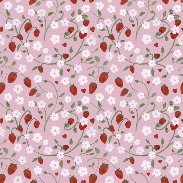 Strawberry Garden Pink Summer Flowers
