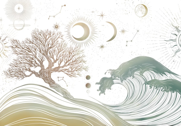 Celestial Wave and Tree