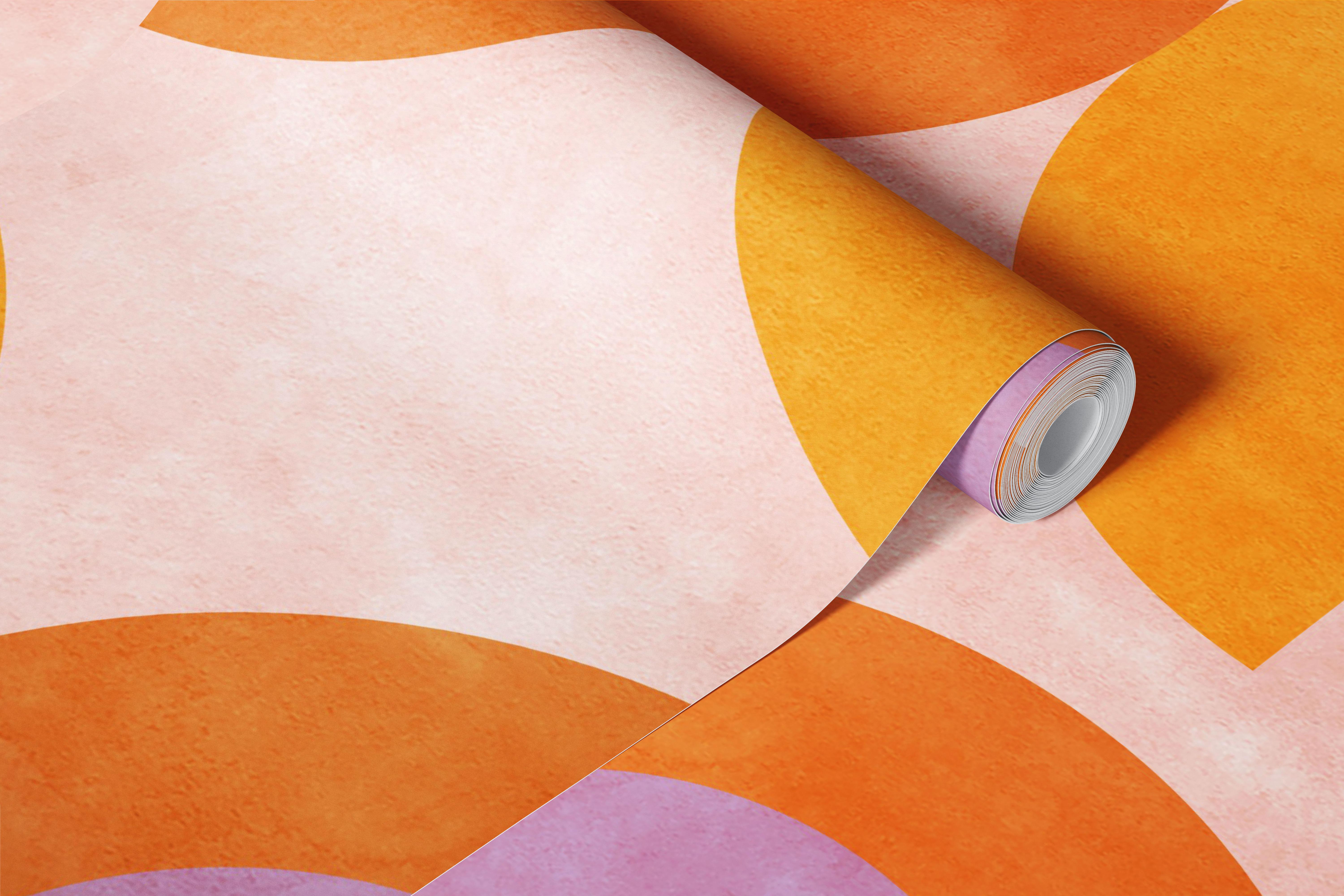 Dizajn tapety Warm Balance v izbe