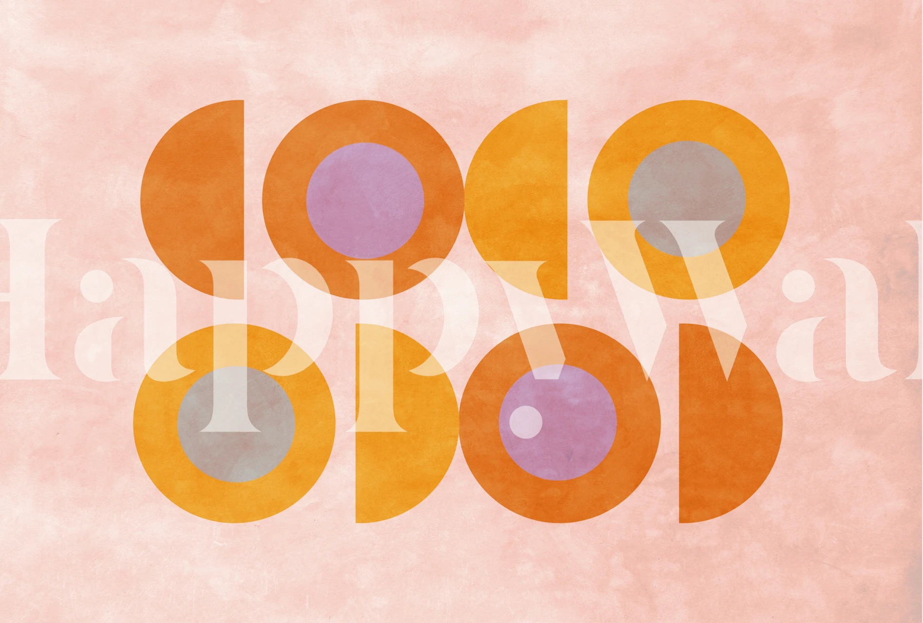 Warm Balance wallpaper design in a room