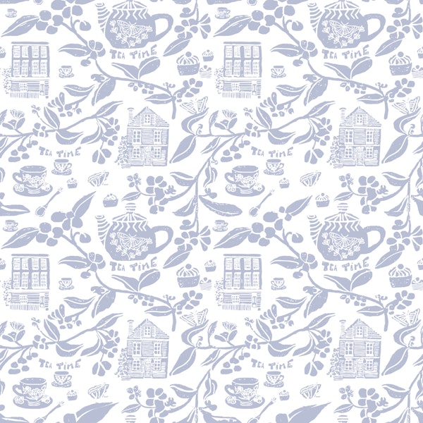 Tea Time Cottage Toile