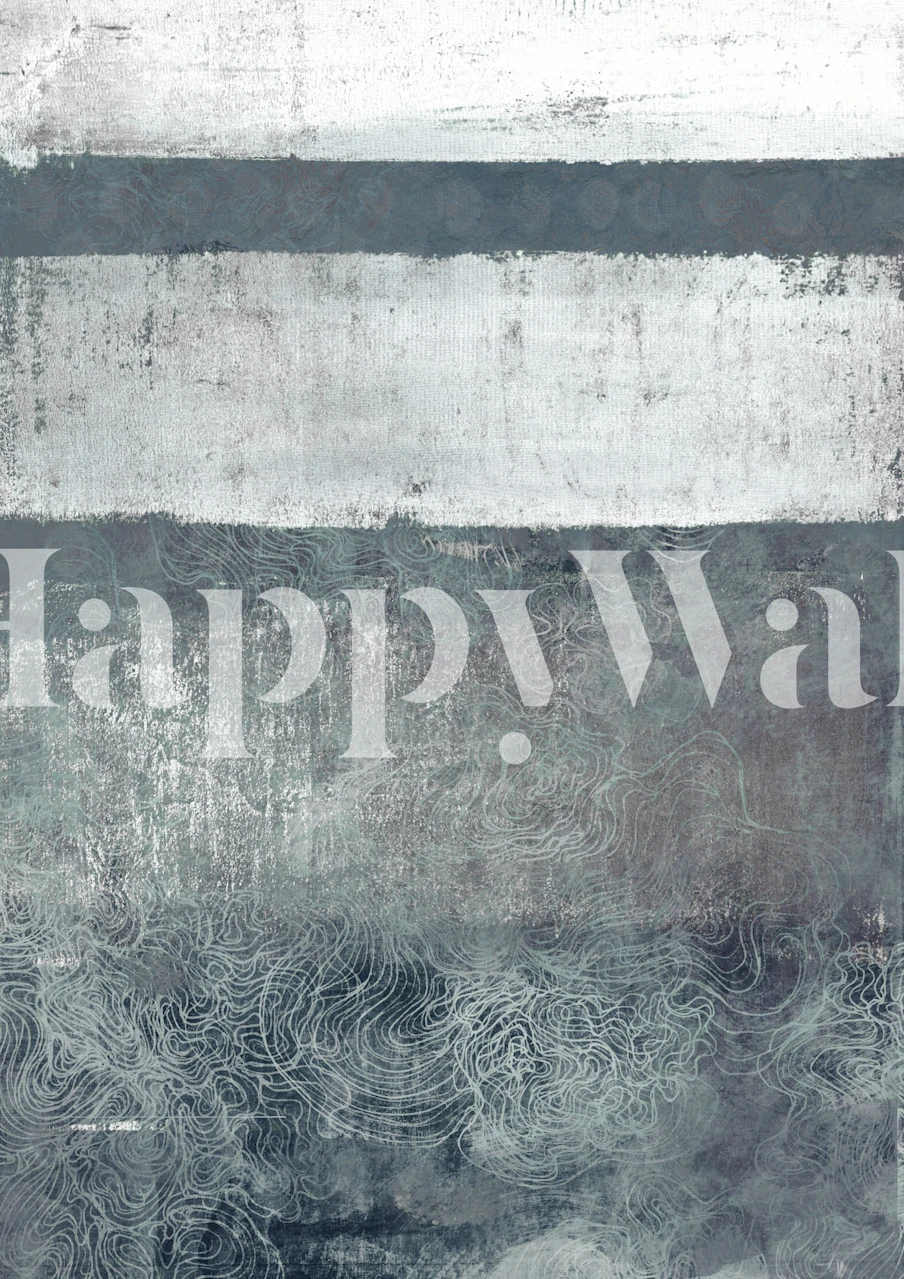 Marine wallpaper design in a modern room