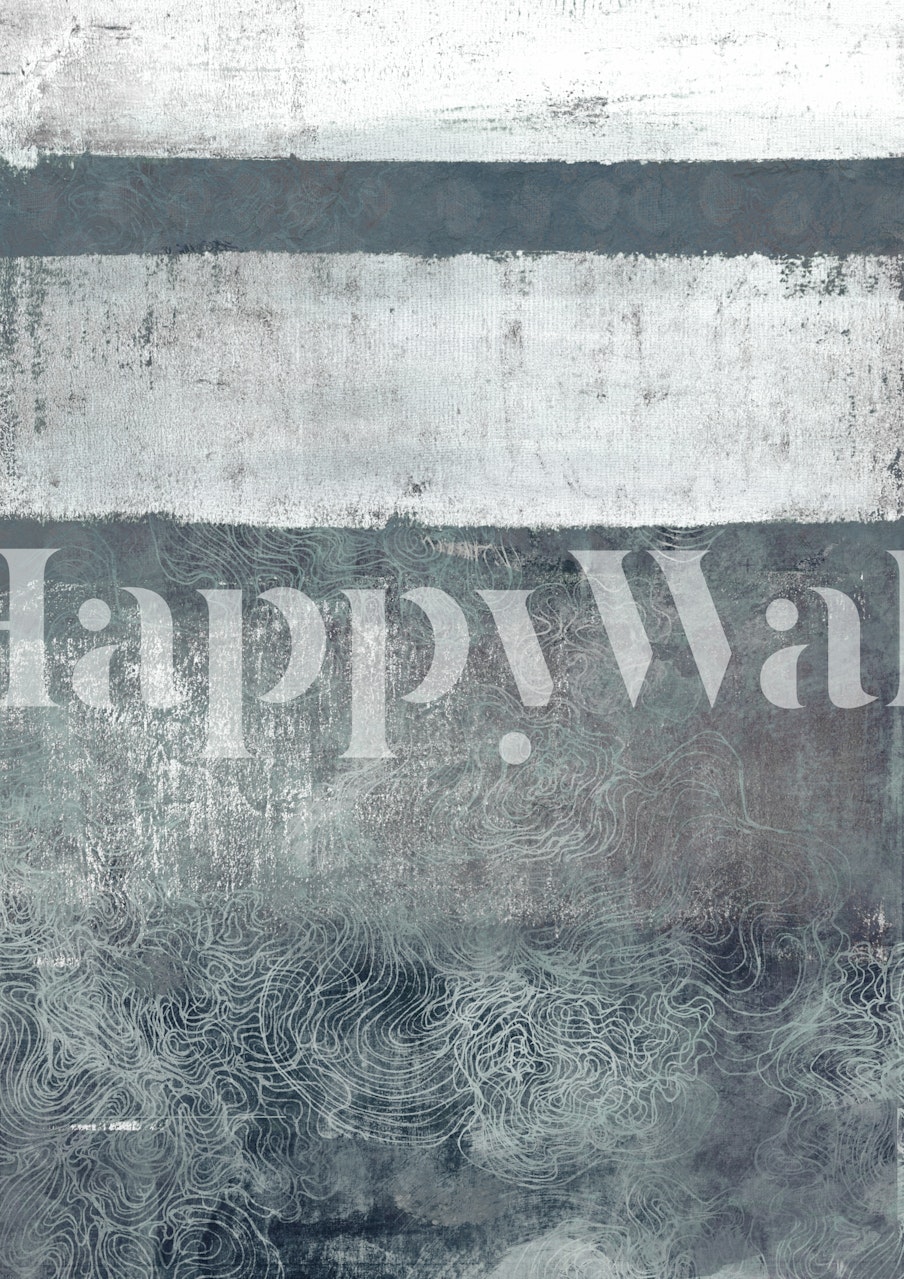 Marine wallpaper design in a modern room