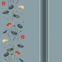 Blue Wild Flowers tapete