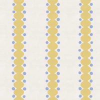 Soft Yellow Bubble Stripes on Offwhite wallpaper