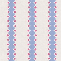 Blue Scallop Stripe Dots behang