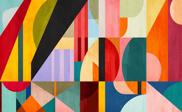 Modern Geometric Patchwork Colors