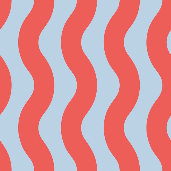 Red and Air Blue Modern Waves 2