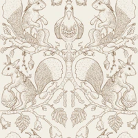 Rustic Woodland Toile wallpaper