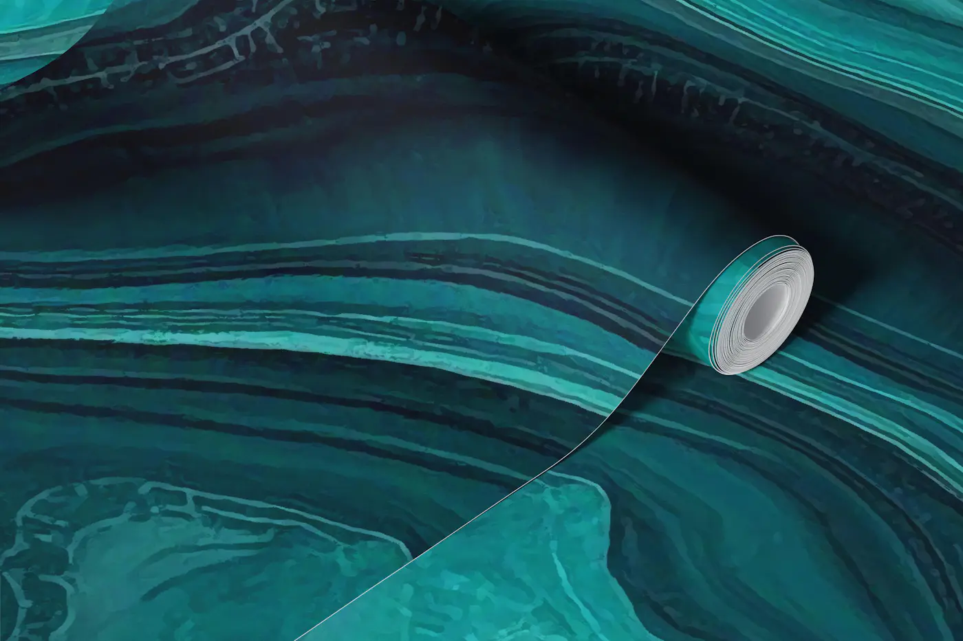 Deep Ocean Stone Mural wallpaper roll