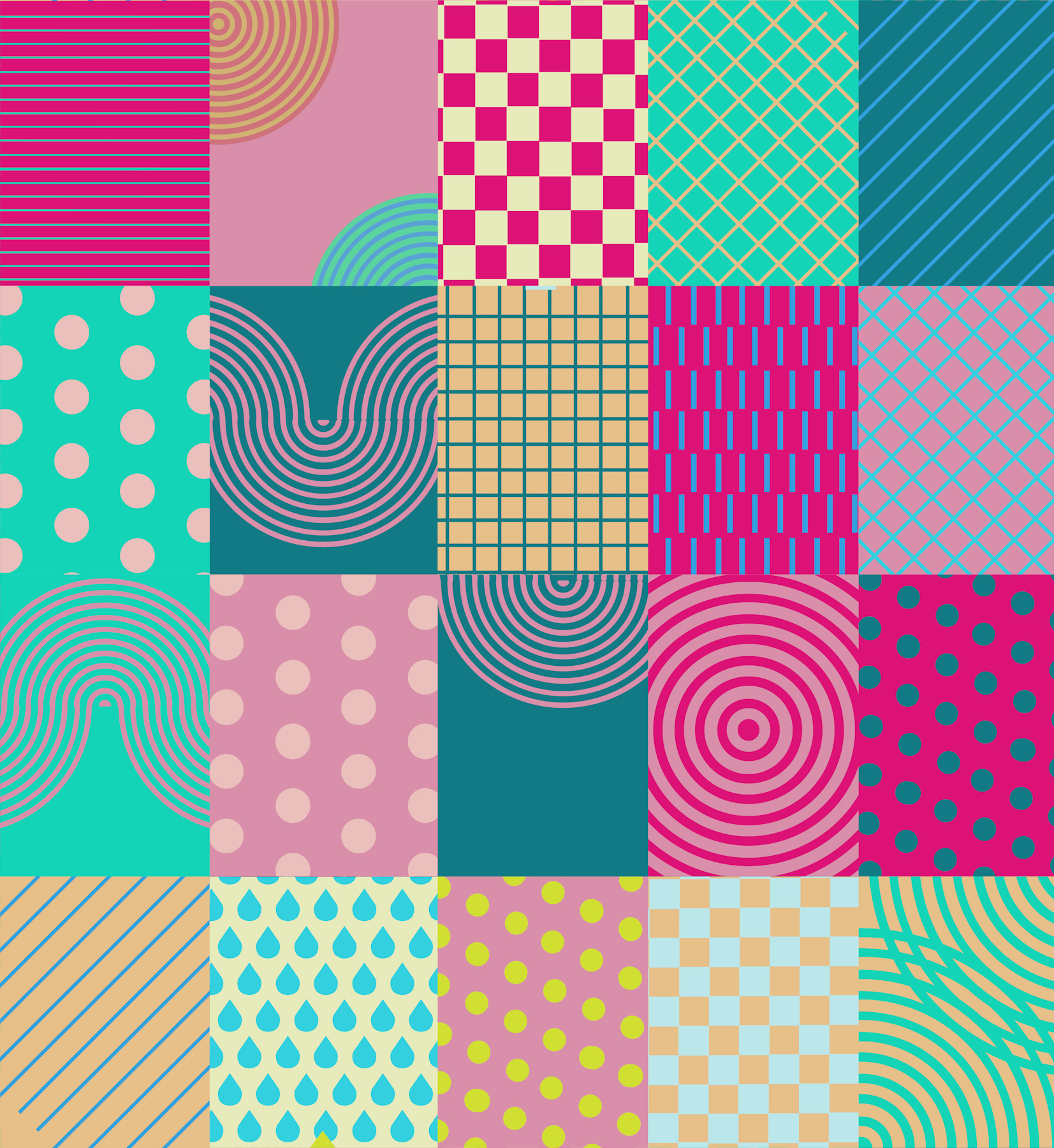 Happy Pattern Wallpaper | happywall.com