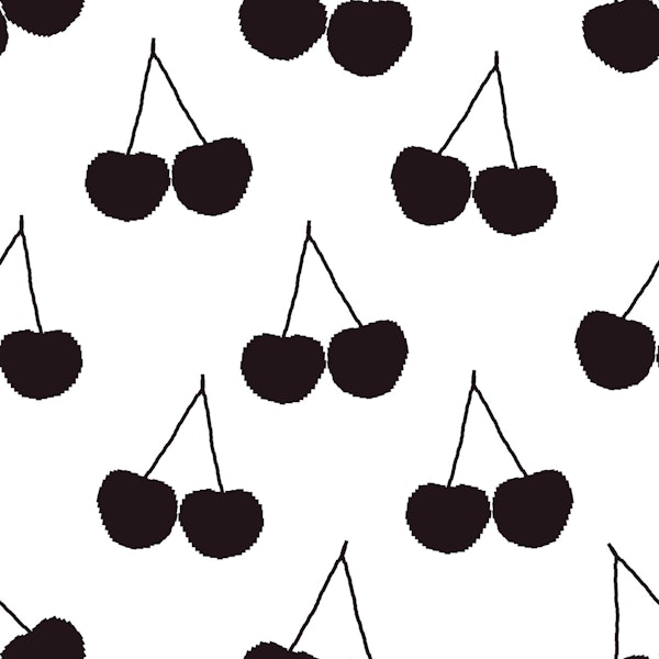 Minimal Cherry Silhouette