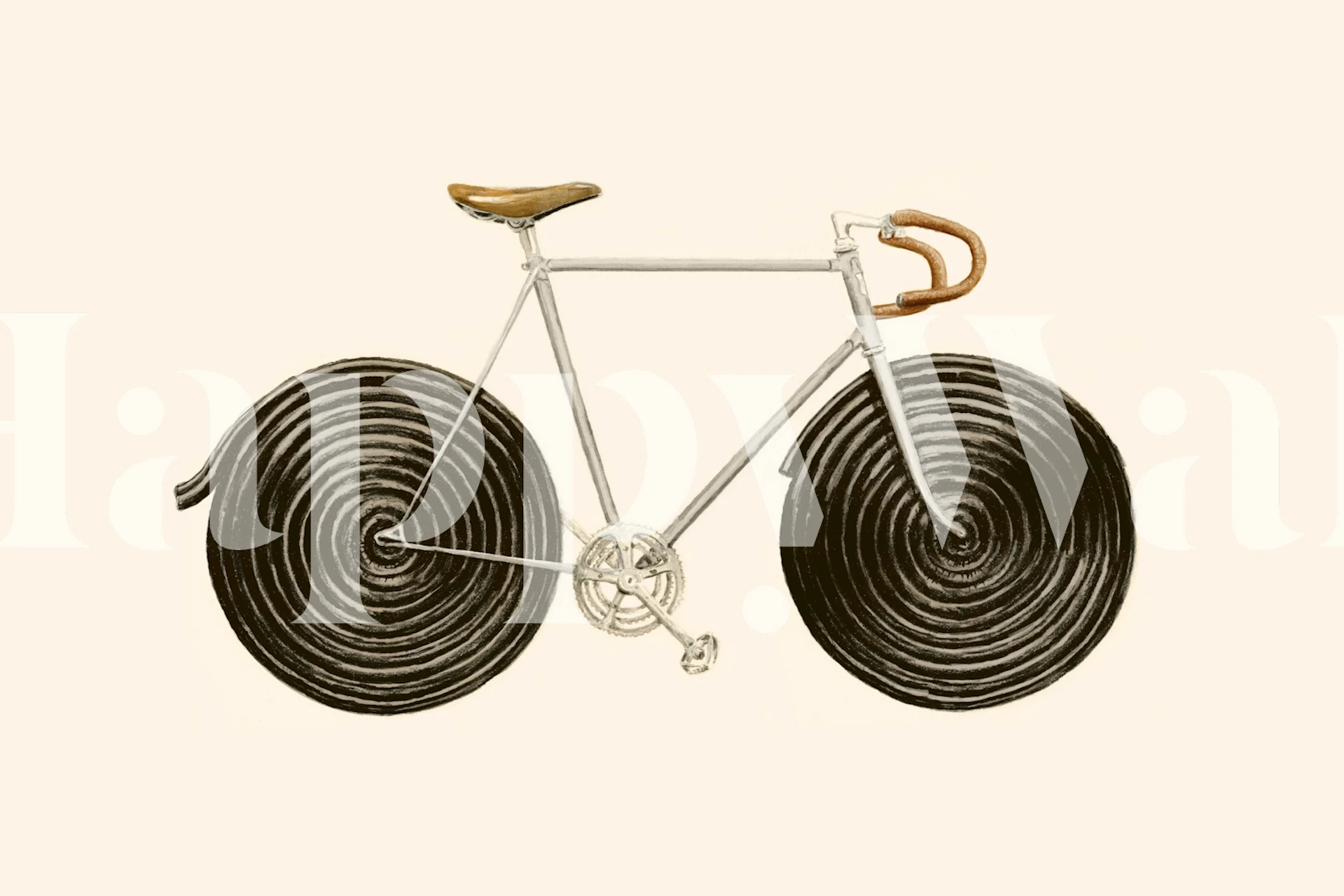 Licorice Bike tapete istabā