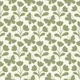 Flowers and butterflies block print sage