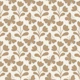 Flowers and butterflies block print brown