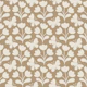 Flowers and butterflies block print brown bg