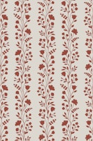 Warm Earthtone Floral Vines behang
