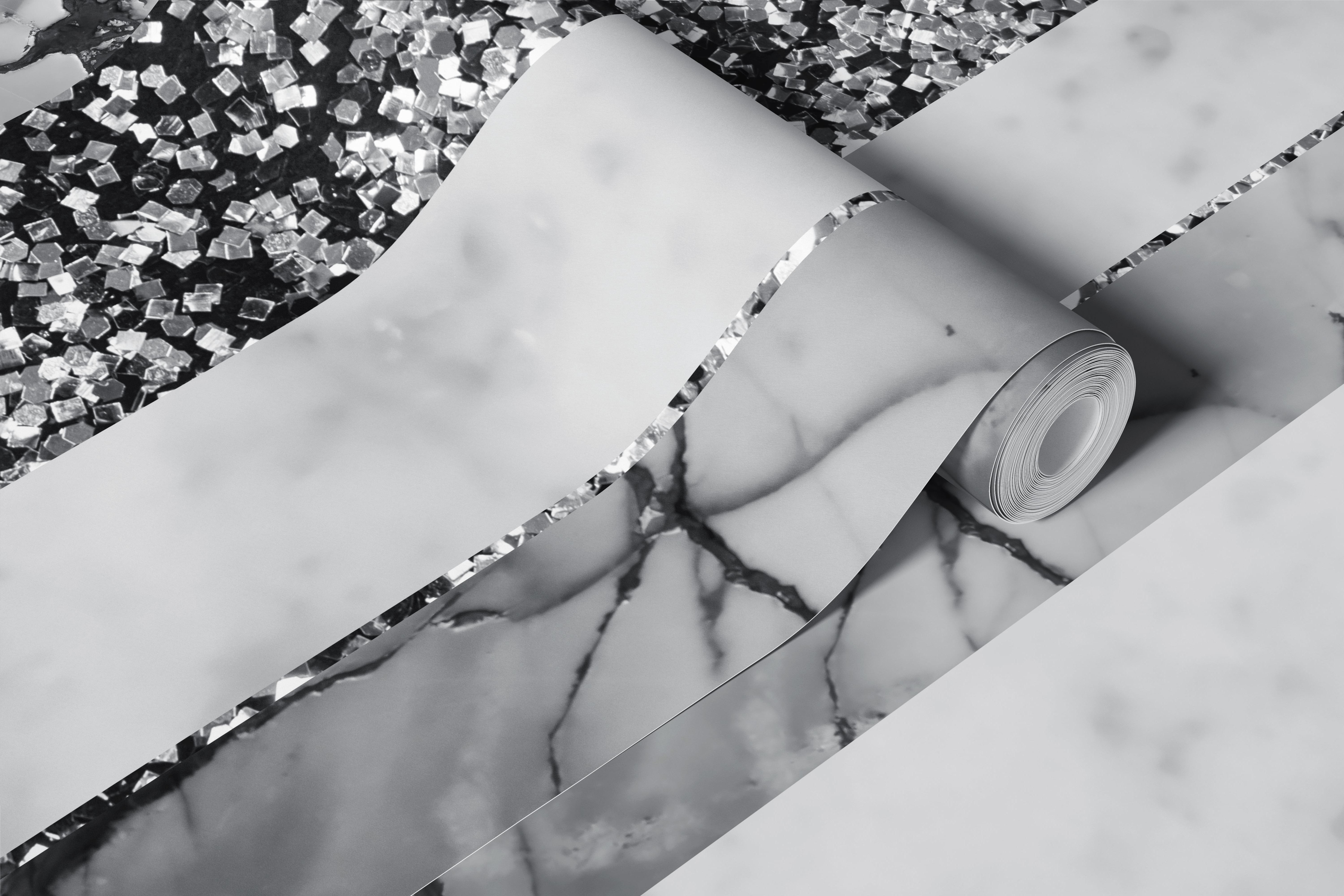 Leopard Marble Glitter Stripes Glam 4 Tapetendesign