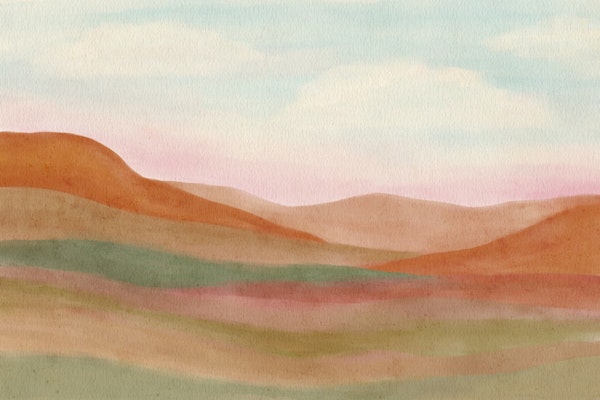 Soft Desert Dunes Landscape