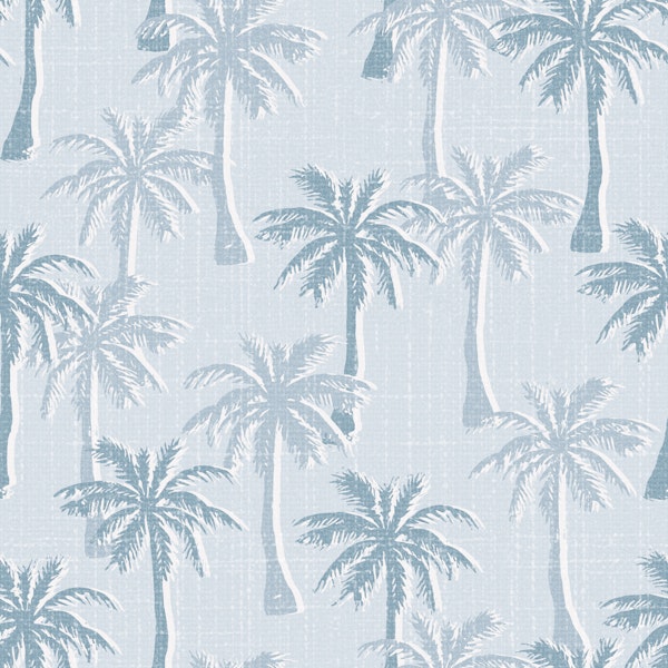 Tropical palm Trees - Blue