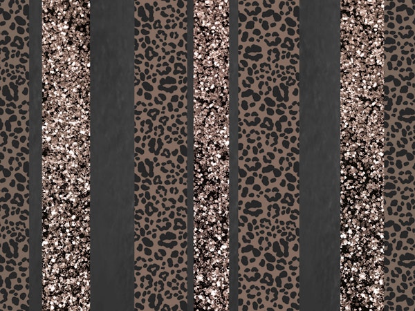 Leopard Glitter Stripes Glam 6