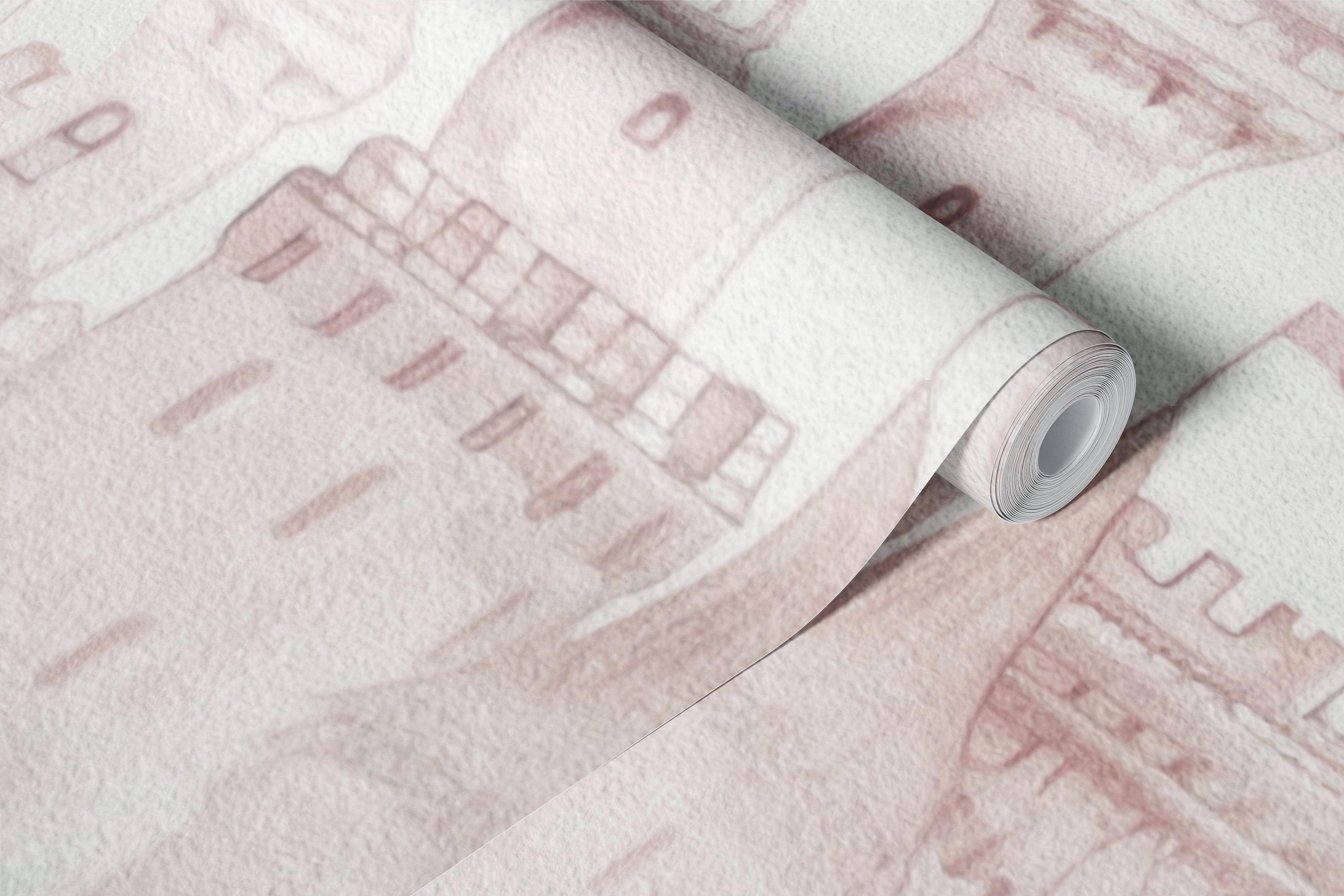 Fairytale Princess Castle wallpaper in a room