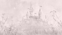 Fairytale Princess Castle – Soft Mauve tapet