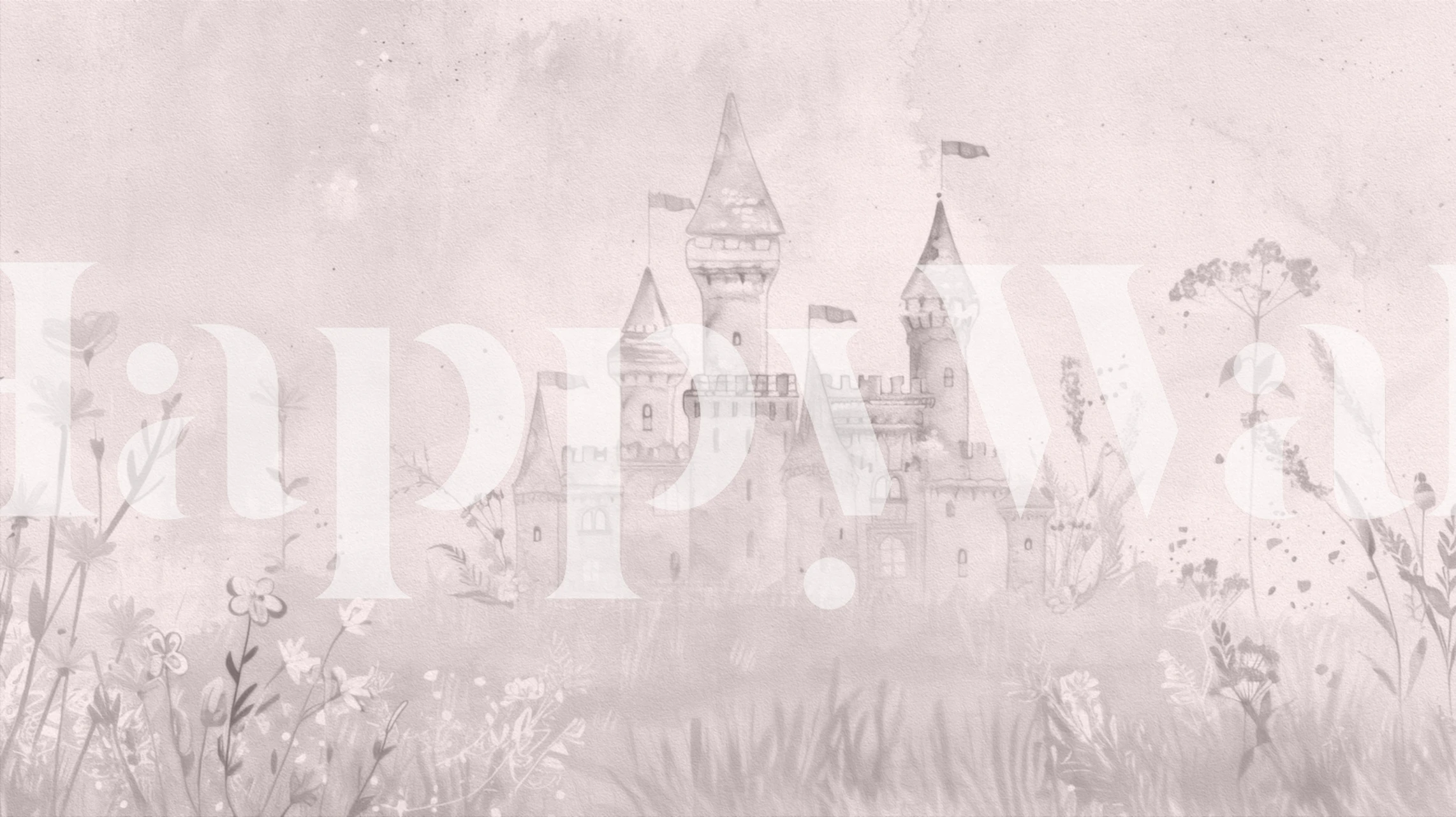 Fairytale Princess Castle wallpaper in a room