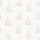 Sailboats Block Print - Beige