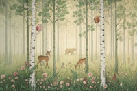 Forest Animals and Wildflowers – Summer wallpaper