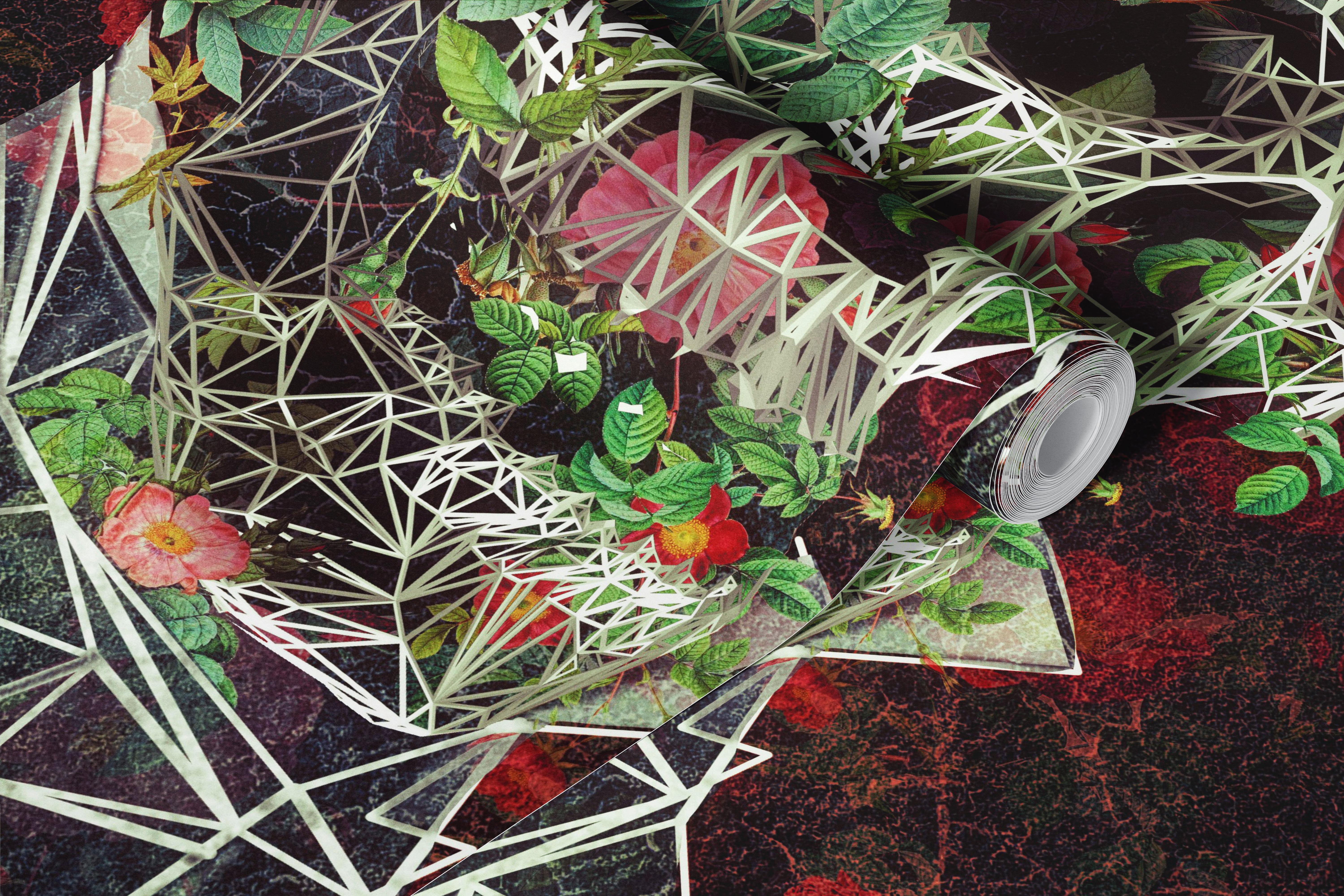 Mr Cage māksliniecisks tapetējums istabā