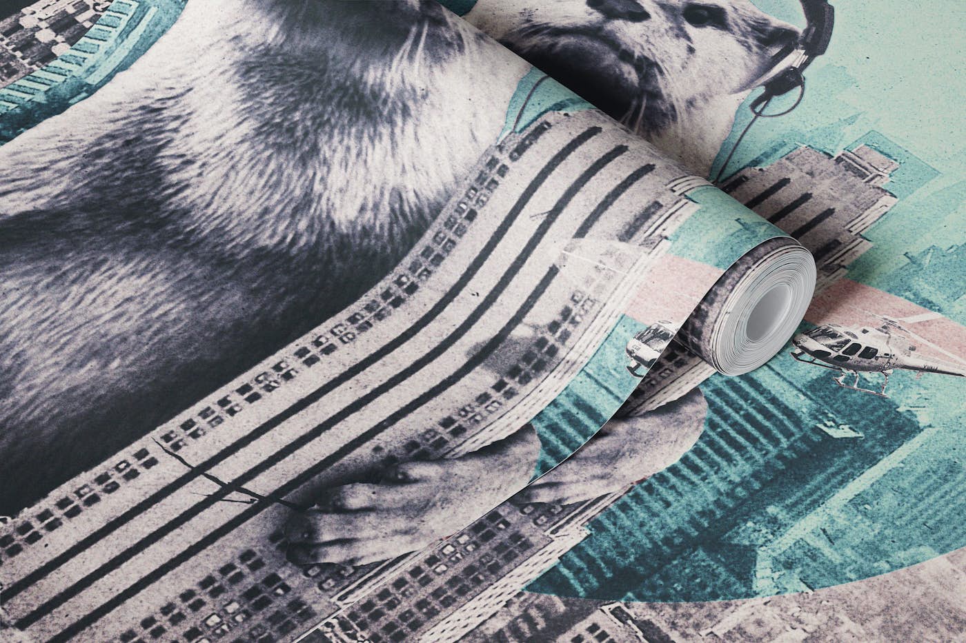 DJ Otter wallpaper roll