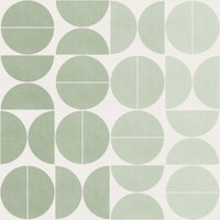 Bauhaus Balance in Almost Aqua - medium wallpaper