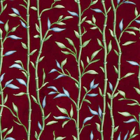 Bamboo Song Painting Crimson tapety