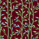 Bamboo Song Painting Crimson