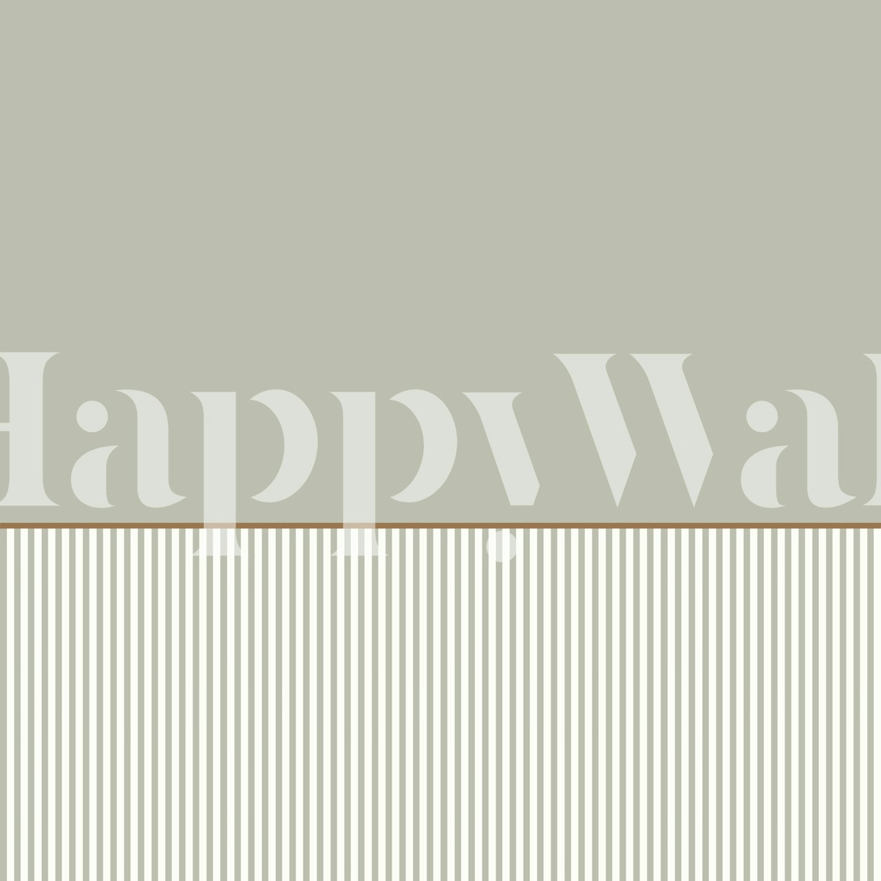 Modern sage green panel stripe wallpaper in a room